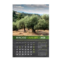 Zidni kalendar MASLINE