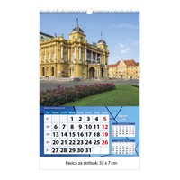 Zidni kalendar ZAGREB