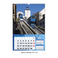 Zidni kalendar ZAGREB