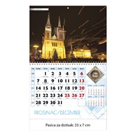 Zidni kalendar ZAGREB