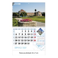 Zidni kalendar ZAGREB